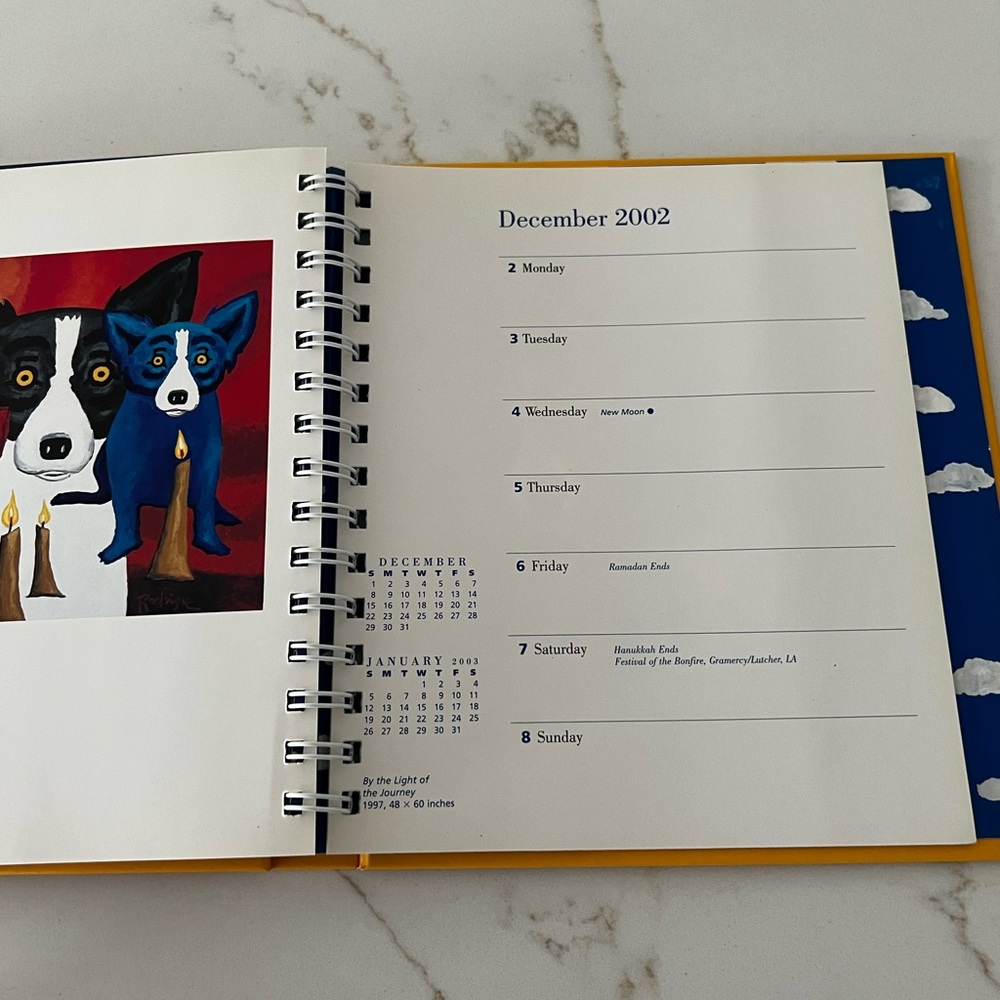 Blue Dog 2002 Calendar Book George Rodrigue - Picture 7 of 10